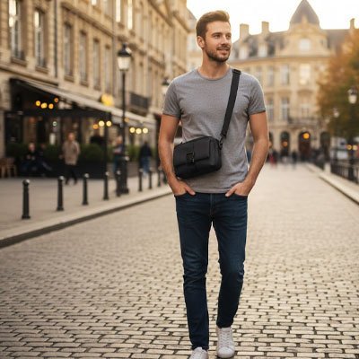 Sac en bandoulière homme | Urban Style - Beautybienetre.