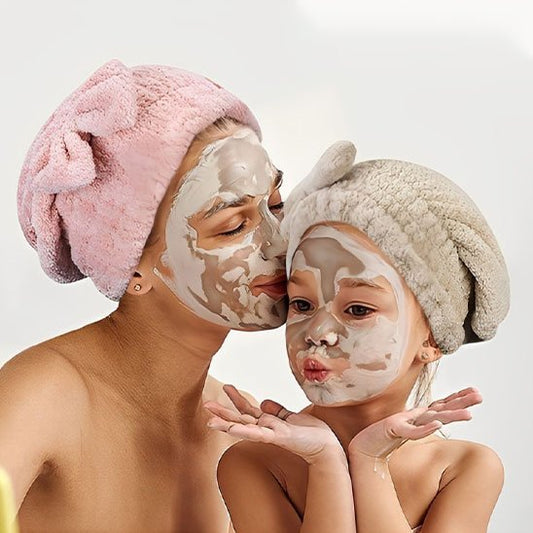 Serviette cheveux microfibre absorbante | Séchage rapide - Beautybienetre.