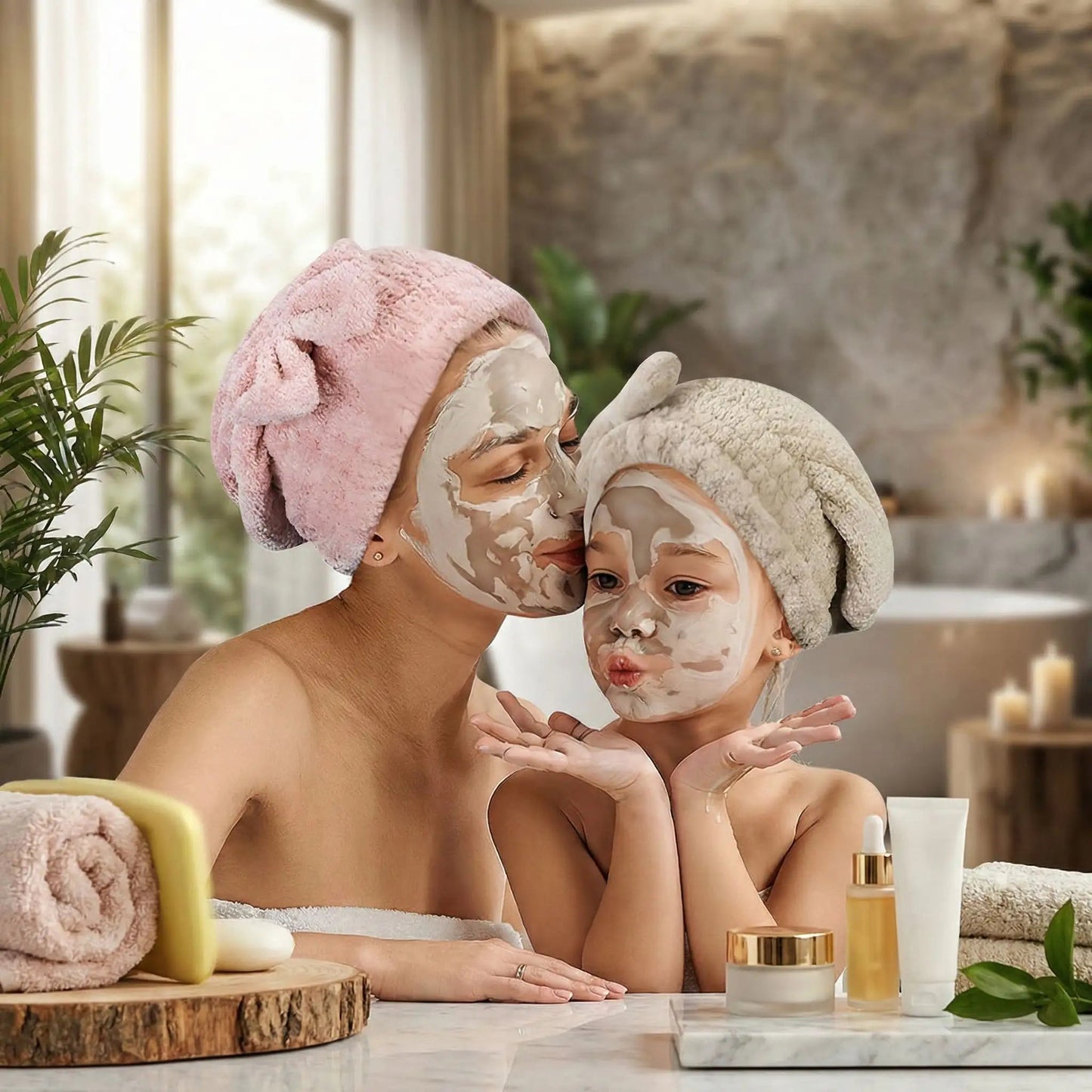 Serviette cheveux microfibre absorbante | Séchage rapide - Beautybienetre.