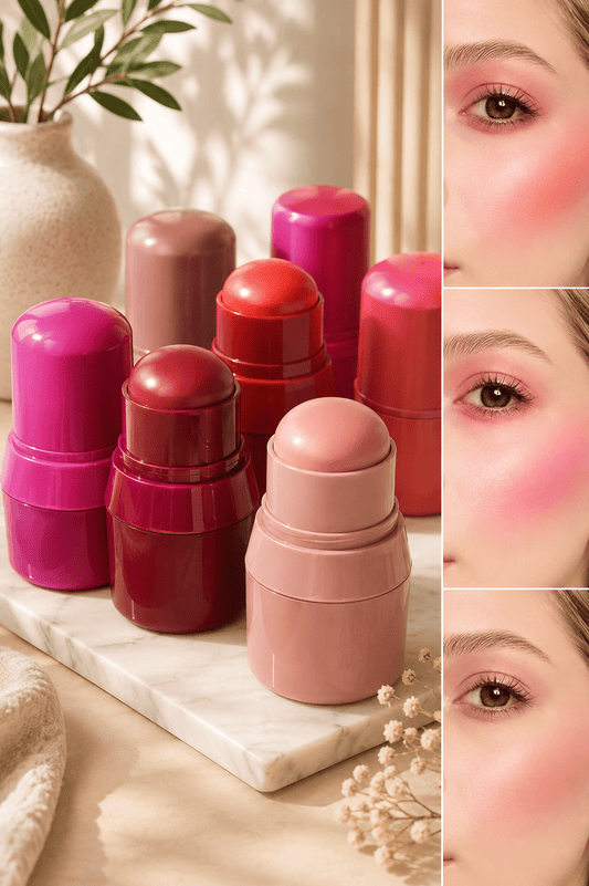 Stick Blush Lèvres & Joues CmaaDu — Rouge Vif, Fuchsia, Nude | 6 Couleurs - Beautybienetre.