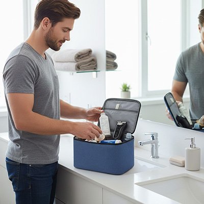 Trousse de toilette homme | Élégance Pratique - Beautybienetre.