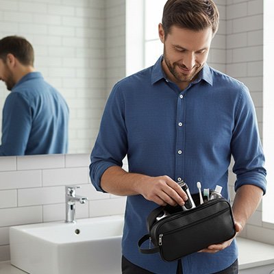 Trousse de toilette homme | Élégance Voyage - Beautybienetre.